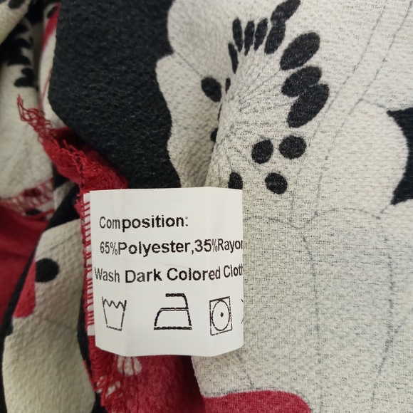 5X Beautiful front ruffled overlay drape Rose gal black red Floral cami Top - Picture 8 of 10